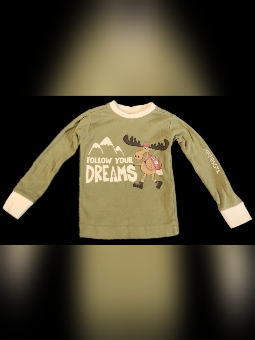 #KCB95 Follow Your Dreams Green Kids Graphic Top